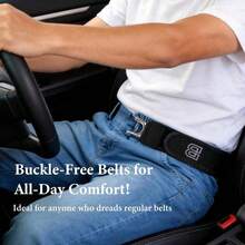 4pcs No-Buckle Belt Hooks, No-Buckle Elastic Belt, Suitable For Tactical Gear Daily Carry, Adjustable Invisible No-Buckle Belt System, Suitable For Tactical Gear Daily Carry, Belt Loop Accessory - Stainless Steel Buckle - View 10