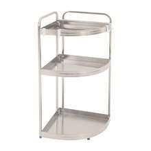 SanBouSi 3-Tier Kitchen Corner Shelf Spice Rack Organizer Seasoning Spice Organizer - Silver - View 8