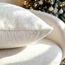 LCUHPCL 1pc Christmas Teddy Fleece Skiing Character 3D Embroidered Pillowcase, Suitable For Bedroom, Living Room, Sofa, Daily Use, Party And Various Environments - Multicolor - View 10