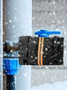 Thickened Waterproof Oxford Cloth Winter Faucet Cover Rectangular Anti-Freeze Pipe Sleeve Outdoor Water Pipe Anti Freezing Dust Cover To Prevent The Faucet From Freezing Winter Insulation Artifact Suitable For Cold Weather Yard Use Winter Essential - Multiple Styles - View 3