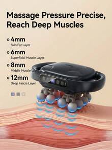 HYUNDAI 16-Piece Massage Set With Deep Tissue Massager, 9-Mode 20-Speed USB Portable 2000mAh Massager And Quiet Percussion Massager, Suitable For Back, Shoulder, Leg And Foot, Perfect Gift For Family And Friends - Multicolor - View 3