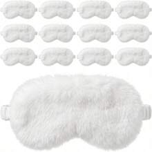 4pcs Plush Sleep Eye Masks Bulk, Valentine's Day Sleep Eye Masks, Soft Eye Masks, Suitable For Overnight Pajama Party, Spa Party Gifts And Gifting - Multi-color - View 1
