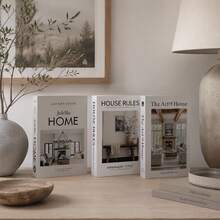 qiwsudfbw 3pcs Modern Fashion Decorative Books, Faux Book Decor, Used For Home Decor, Aesthetic Decorative Books, Coffee Table Decor Books, Simulated Books For Bedside Table Decoration - 3pcs - View 6