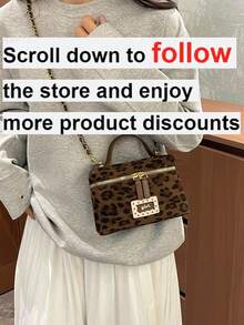 1pc Mini Women's Handbag Fashion Solid Color Embroidered Rhombus Crossbody Bag Suitable For Card Holder And Keys - Multicolor - View 2