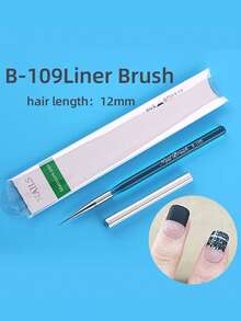 Professional Nail Art Brush Clear Blue Acrylic Handle Liner Drawing Painting Dotting Design Tool Kit For DIY Manicure - Baby Blue - View 15