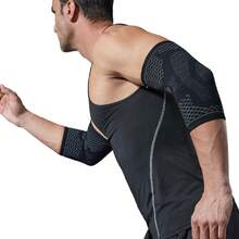 2pcs Breathable Elbow Compression Sleeve, Tennis Elbow Arm Support, Suitable For Basketball, Cycling, Tennis, Badminton, Running And Outdoor Sports - Black - View 7