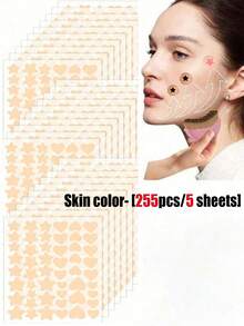1530/408/306/255/51pcs Star Shaped Stickers, Essential For Photography, Face Painting, Suitable For Parties, Gatherings And Various Entertainment Activities - Multicolor - View 16
