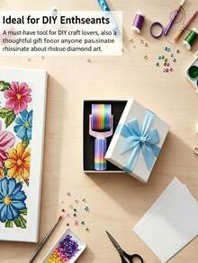 1 قطعة أداة رسم الألماس بالبكرة، أداة رسم الألماس بالبكرة محمولة باليد، أداة حرفية DIY، مناسبة لتطريز الألماس وإكسسوارات رسم الألماس القابلة للفصل - A - مشاهدة 5