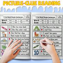 Sentence Reading And Literacy Practice Workbook, I Can Read Simple Sentences And Interesting Short Stories, High-Frequency Word Recognition And Language Ability Cultivation, Suitable For Home And School Interactive Learning - Alphabet Book - View 6