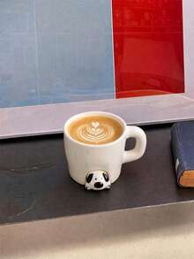 1pc 470ml 'Puppies And Kittens' Ceramic Mug, 'Little Black Cat On A Rainy Day' Coffee Mug – Cute Designs, Ideal For Home Decor And Tableware, Perfect For Coffee And Lattes In The Dining Room, Makes A Lovely Gift, And Great For Festive Decorations - Multicolor - View 11