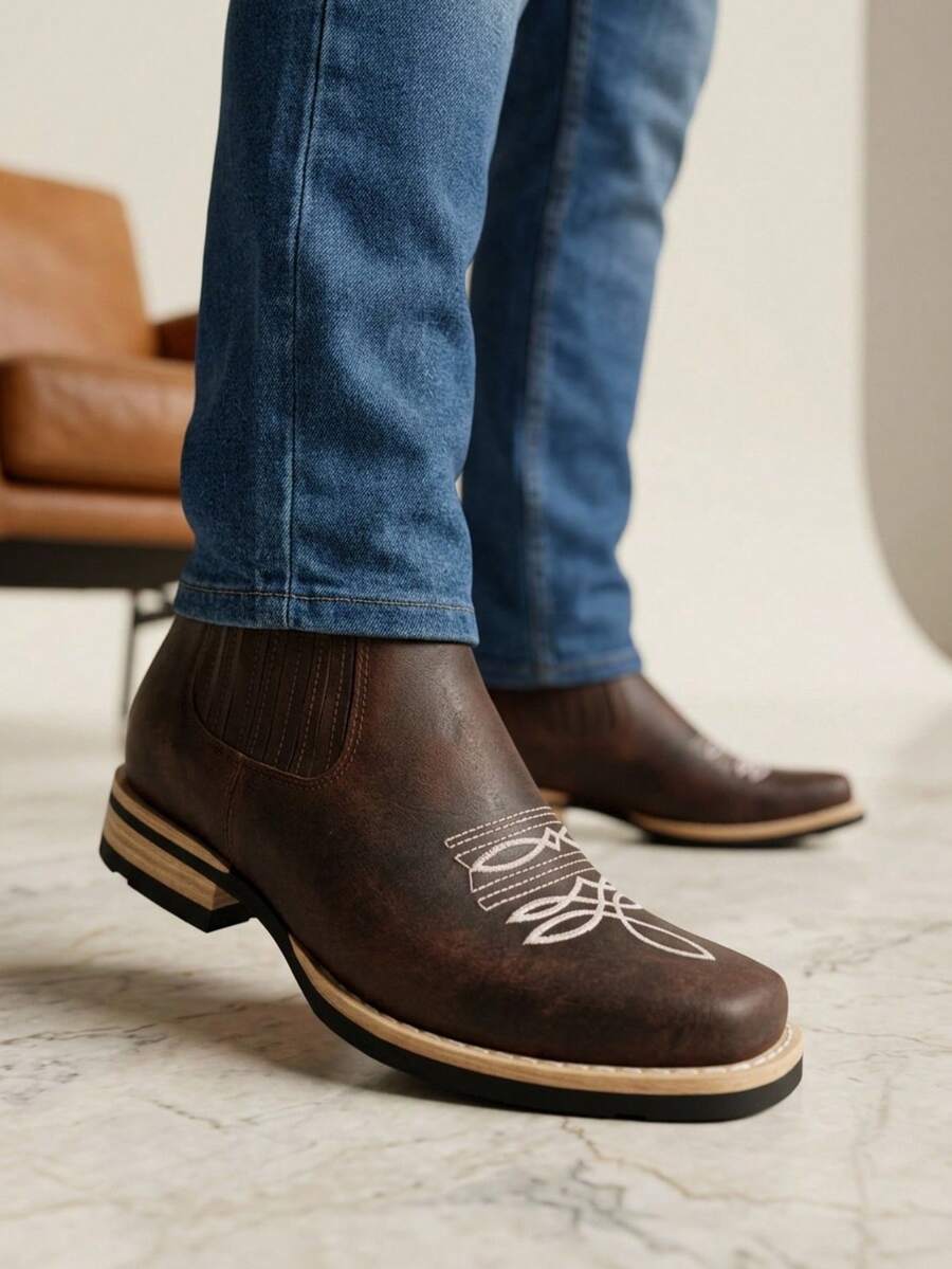 Men Chelsea Boots - Café - View 1