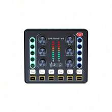 Portable Live Streaming Sound Card Audio Mixer With DJ Effects And Voice Changer, USB Plug And Play, Compatible With PC And Laptop, Suitable For Live Streaming, Podcasting And Gaming - View 13