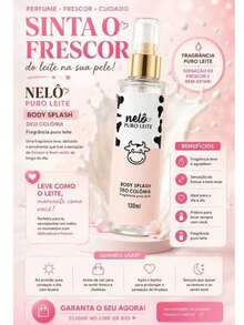 Puro Leite Vaquinha - Body Splash Colonia Nelo - Doce - Visão 2