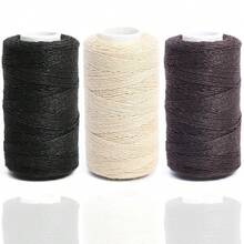 3 Rolls Sewing Thread Weaving Threads For Making Wig, Hand Sewing Hair Weft Hair Weave Extension, Making Wigs DIY 120M - View 3