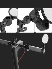 Bicycle Rearview Mirror + Cleaning Tool - Durable 360° Rotating Bicycle Rearview Mirror, Bicycle Reflective Mirror, Handlebar Bicycle Mirror, Adjustable, Universal Fit, High-Definition View, Easy Installation. Extra Large Field Of View, Eliminate Riding Blind Spots - Oval Rearview Mirror, Shock-Resistant Handlebar Mirror, Suitable For Commuting, Mountain Biking And Road Biking, Best Choice For Classmates, Friends, Parents, Cycling Enthusiasts, Back To School, Thanksgiving, Christmas, Holiday Riding Essentials - Multicolor - View 6