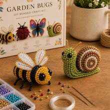 4pcs Animal Beaded DIY Mini 3D Beading Set, Animal DIY Kit, Suitable For Beginners And Craft Enthusiasts, Includes Instruction Manual - A - View 7