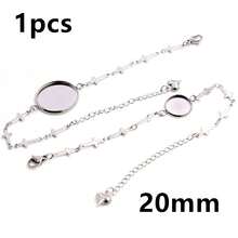 1 Piece 12-20mm Inner Size Crafts Stainless Steel Bangle Bracelet Cabochons Blank Base Tray Setting DIY Jewelry Making Accessories - Bracelet Display Stand - View 21