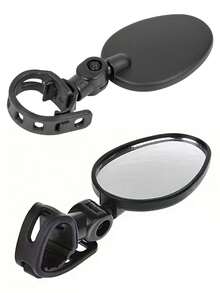 Bicycle Rearview Mirror + Cleaning Tool - Durable 360° Rotating Bicycle Rearview Mirror, Bicycle Reflective Mirror, Handlebar Bicycle Mirror, Adjustable, Universal Fit, High-Definition View, Easy Installation. Extra Large Field Of View, Eliminate Riding Blind Spots - Oval Rearview Mirror, Shock-Resistant Handlebar Mirror, Suitable For Commuting, Mountain Biking And Road Biking, Best Choice For Classmates, Friends, Parents, Cycling Enthusiasts, Back To School, Thanksgiving, Christmas, Holiday Riding Essentials - Multicolor - View 7