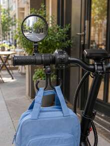 3-Piece Bicycle Handlebar Accessories, 360° Rotating Rearview Mirror, 360° Rotating Bicycle Rearview Mirror & Double Hook Set, Adjustable Handlebar Rearview Mirror With Storage Hook, Suitable For Bicycle, Electric Bicycle, Scooter, Cycling And Outdoor Accessories - Multicolor - View 4