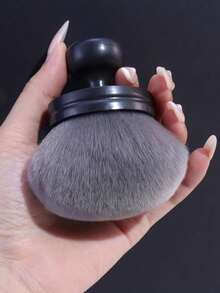 1 buah Kuas Makeup Bedak Ekstra Besar dengan Bulu Super Lembut, Desain Berdiri Multifungsi untuk Perona Pipi, Alas Bedak, Bedak Tubuh, Seni Kuku, Penghapus Debu, Alat Makeup Serbaguna untuk Penggunaan di Rumah dan Salon. - MultiWarna - View 2