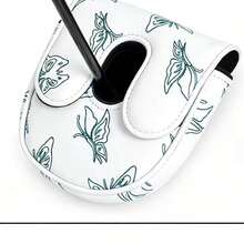 WUDAY PU Magnetic Closure Horse Head Golf Putter Cover, Women's, Secure Fit, Soft Lining - White - View 4
