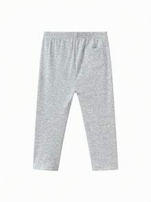 Balabala Kids Pants Unisex Casual Trousers Soft Stretch Leggings Comfortable Daily Wear For Boys Girls - Light Gray - View 2