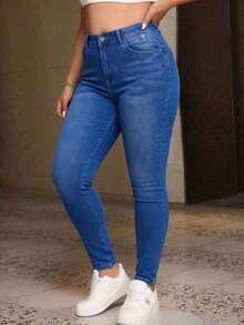 Women Jeans - Dusty Blue - View 3