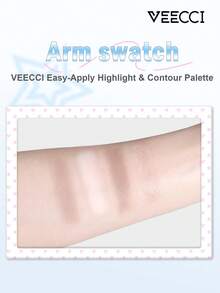 VEECCI Highlighter & Contour Palette, Note Pudding Collaboration, Matte Texture Suitable For Facial Contouring And Nose Shading, Long-Lasting Wear, All-In-One Highlighter And Contour Palette, Perfect For Students And Makeup Beginners - #Y01 Coconut Milk Brown - View 7