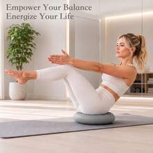 Non Slip Inflatable Balance Cushion Massage Dots Balance Disc Yoga Training Equipment For Adults Dogs Fitness - Grey - View 3