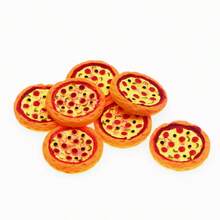 5pcs-1:12 Mini Takeout Pizza Box Italian Pizza Fake Food Miniature Model For Diorama Dollhouse Kitchen And Cafe Decor, Suitable For Collectors, Teens And Adults, Non-Edible (Pizza-Random Color) - Multicolor - View 1
