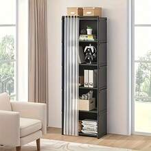 Dust-Proof Easy Assembly Wardrobe | Freestanding Closet Storage Rack | Large Capacity Bedroom Dorm Office Storage Cabinet - Multicolor - View 19
