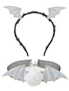 2pcs/Set Halloween Black Bat Headband, Atmospheric Party Costume Accessory, Photo Prop - Multicolor - View 14