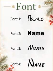 Custom Family Name Christmas Ornament, Personalized Winter Tree Hanging Decor, Farmhouse Home Accent, Customized 2-4 Names Holiday Keepsake, Customizable Xmas Gift, Christmas Tree Decoration, Gifts For Family And Friends, Living Room, Father, Mother - Style a - View 3