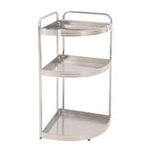 SENDERPICK Spice Rack Organizer Seasoning Spice Organizer 3-Tier Kitchen Corner Shelf - Silver - View 8