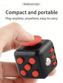1pc Stress Relief Dice, Used For Relieving Anxiety And Focusing Attention, Plastic Material, Relaxing Body And Mind, Anti-Stress Magic Cube Gift (Random Color) - Multicolor - View 5