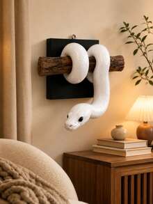 1pc Realistic 3D Ball Python Wall Hanging Decor, Multi-Color Coiled ...