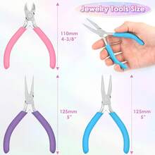 QIAO 3 PiecesJewelry-Making Pliers Set-Jewelry-Making Tools Suitable For Jewelry Repair, Wire Wrapping, Beading, And Craft Projects - Multicolor - View 6