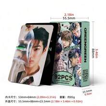92 قطعة COR/TIS<أخضر> مجموعة بطاقات صور K-Pop Lomo بطاقات جيمس جوهون سونغهيون كونوهو بطاقات بريدية عالية الدقة سيلفي مجموعة المعجبين هدية بطاقات صور LOMO بطاقات لامعة، هدية للأصدقاء - متعدد الألوان - مشاهدة 10
