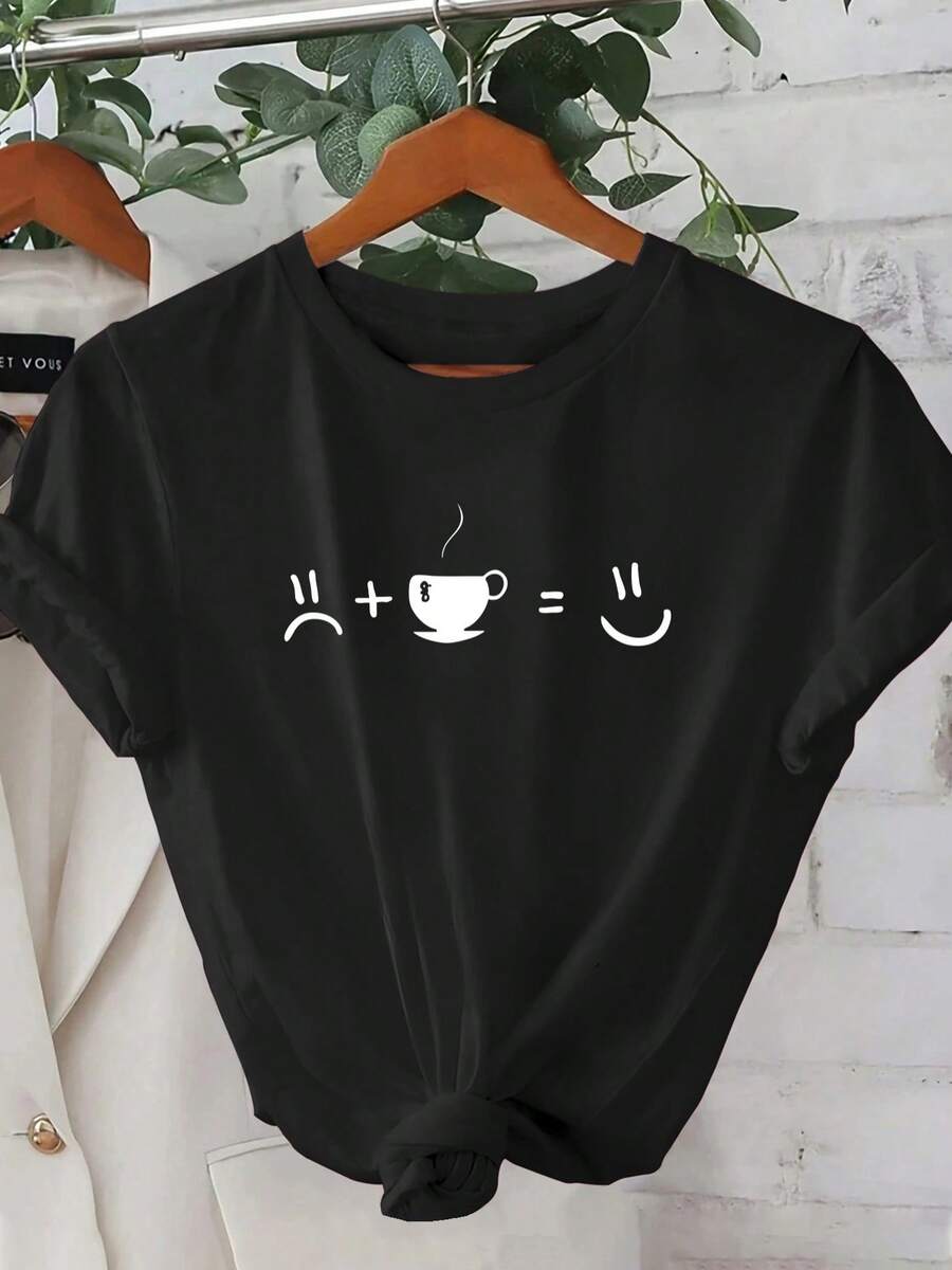 Women T-Shirts - 黑色 - 查看 1