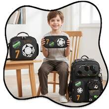 3pcs/Set Boys Student Backpack Set, Multiple Colors, Includes Crossbody Bag And Pencil Case - Children's Schoolbag - View 4