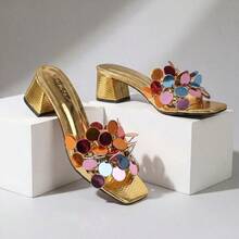 Women Wedges & Platform - 金色 - 查看 2