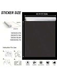 PP Static Self-Adhesive Wall Sticker (1 Roll) - Waterproof & Oil-Proof, Glue-Free Design, Removable & Reusable - Suitable For Kitchen Oil-Proof Wall, Easy To Clean, No Residue, Kitchen Accessories. Decorative Material Wallpaper Wall Decor Sticker - Transparent - View 6