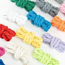 3 Pairs 10mm+5mm Colorful Hemp Shoelaces With Metal Tips, Suitable For Daily Replacement, DIY Decoration, Multiple Colors Available - 3-pack - (Blue + Dark Blue + Green) - 10mm + 5mm - View 3