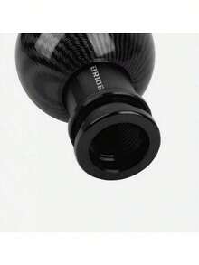 1pc Car Gear Shift Knob Carbon Fiber Texture Round Ball Gear Lever Head Universal For Manual And Automatic Transmission - A - View 9