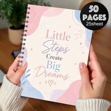 A5 Memory Journal For Mom 1pc- German "Tell Me Your Story", Guided Life Story Notebook With Floral Watercolor Design, 50 Pages 25 Sheets, Mother Keepsake Gift Book - A5 - View 7