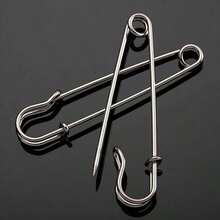 Thickened Metal Safety Pin, Anti-Exposure Brooch, Clothing Waistband Adjustment Pin - Multiple Styles - View 1