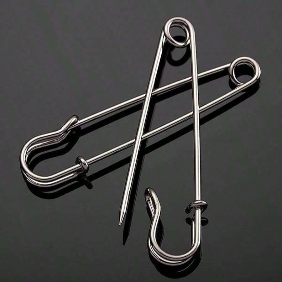Thickened Metal Safety Pin, Anti-Exposure Brooch, Clothing Waistband Adjustment Pin - Multiple Styles - View 1