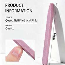5PCS Dual-Color Pink Green Quartz Cuticle Nail File Pen Set With Precision Grinding Stone Tip, Dead Skin Remover And Nail Surface Etching Tool, Professional Cuticle Trimmer For Manicure Pedicure Care - Multicolor - View 7