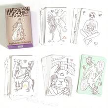 Dek Tarot Kenakalan Abad Pertengahan, Permainan Kartu Peramal Nasib - Putih - View 2