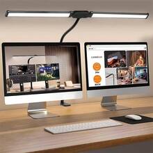 夾式 LED 檯燈 遙控建築師檯燈 4 段可調燈桿 USB 高亮度護眼桌燈 適用居家辦公、閱讀、學習、雙螢幕、工作台 - 1PC - 查看 8